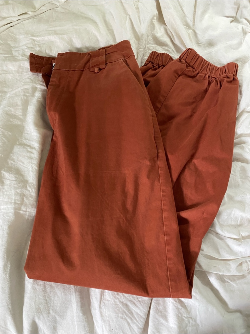 IAM GIA | M | Orange Cotton Joggers